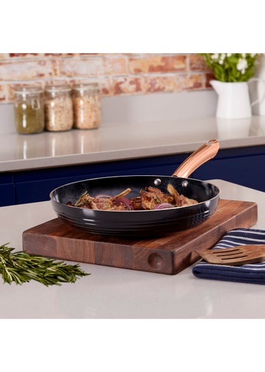 Tower Linear Rose Gold 2 Piece Frying Pan Set