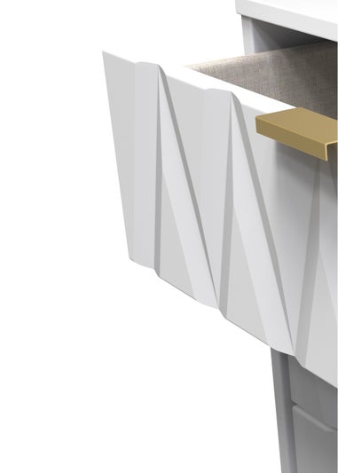 Swift Prism 3 Drawer Midi Chest (74cm x 39.5cm x 57.5cm)