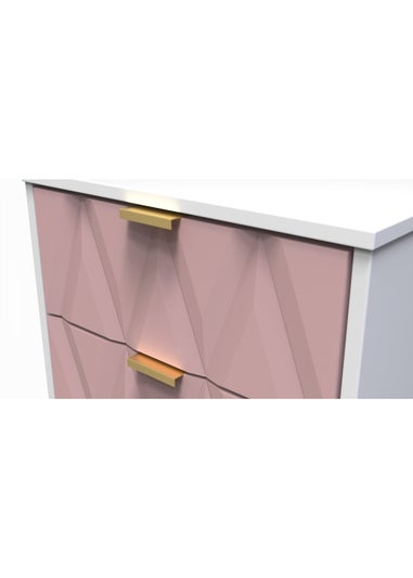 Swift Prism 5 Drawer Bedside Cabinet (107.5cm x 41.5cm x 39.5cm)