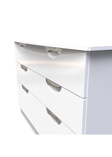 Swift Bordeaux 6 Drawer Wide Chest (79.5cm x 41.5cm x 112cm)