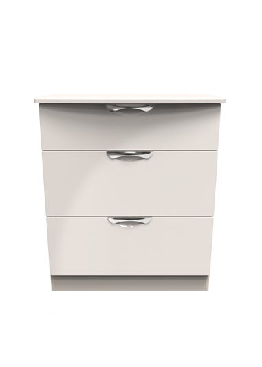 Swift Bordeaux 3 Drawer Deep Chest (88.5cm x 41.5cm x 76.5cm)