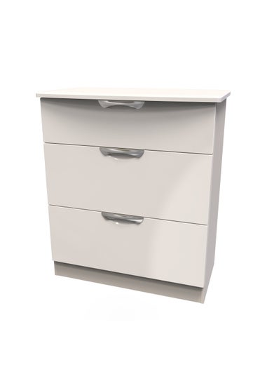 Swift Bordeaux 3 Drawer Deep Chest (88.5cm x 41.5cm x 76.5cm)