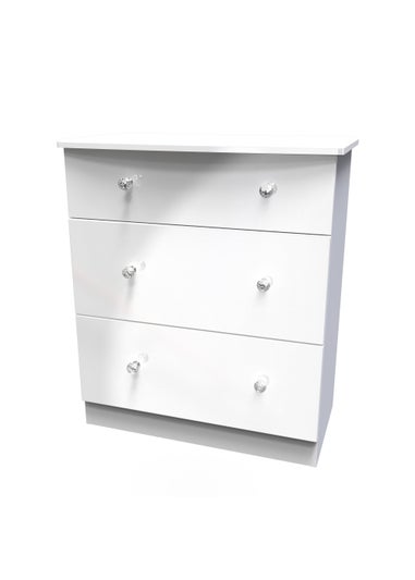 Swift Brilliance 3 Drawer Chest (88.5cm x 41.5cm x 76.5cm)