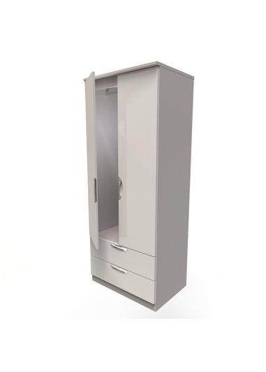 Swift Bordeaux 2 Door 2 Drawer Wardrobe (182.5cm x 53cm x 74cm)