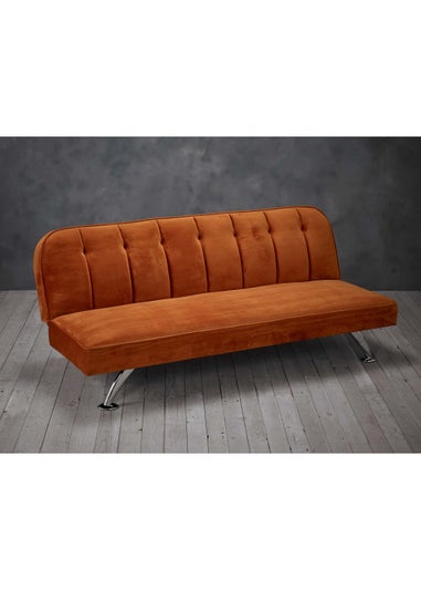 LPD Furniture Brighton Orange Sofa Bed