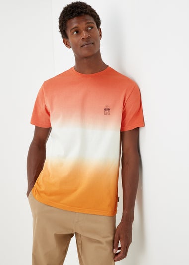 Orange Tie Dye Ombre T-Shirt