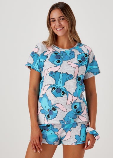 Blue Disney Lilo & Stitch Pyjama & Scrunchie Set