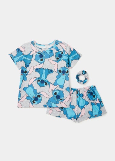 Blue Disney Lilo & Stitch Pyjama & Scrunchie Set