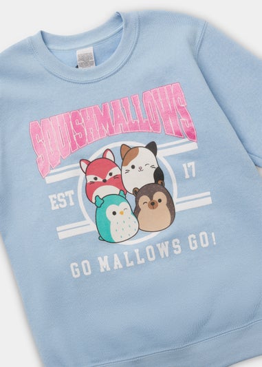 Kids Blue Squishmallows Sweatshirt (5-13yrs)