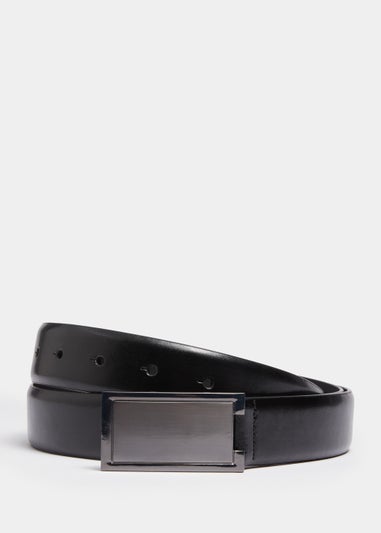 Black Plated Belt - Matalan