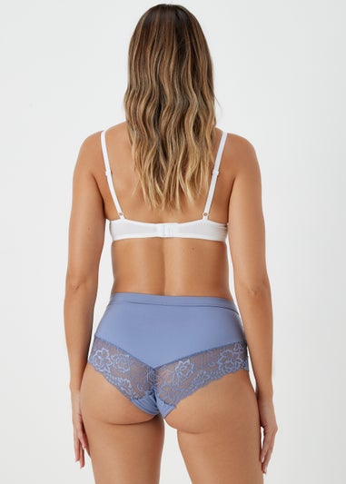 3 Pack Lace Brushed Midi Knickers