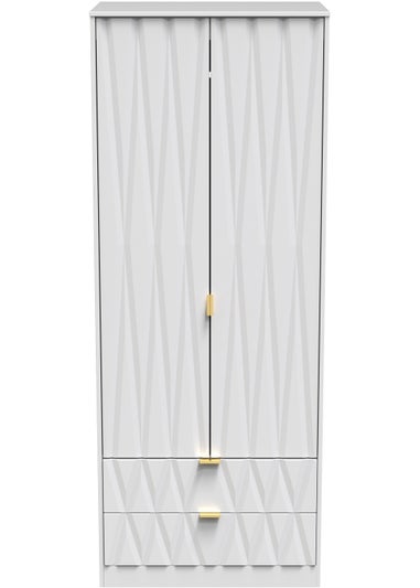 Ready Assembled Prism 2 Door 2 Drawer Wardrobe