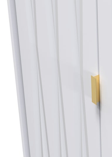 Ready Assembled Prism 2 Door 2 Drawer Wardrobe