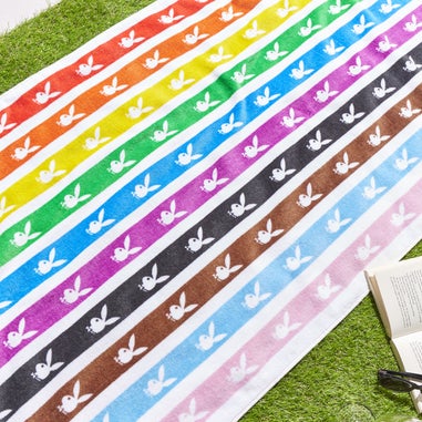 Playboy Rainbow Bunny Cotton Beach Towel