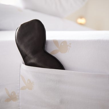 Playboy Iconic Bunny Fitted Sheet with Pocket