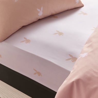 Playboy Iconic Bunny Fitted Sheet with Pocket
