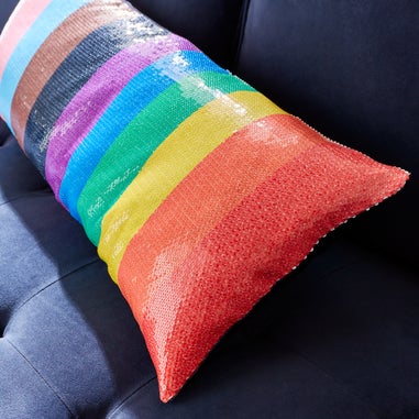 Playboy Sequin Rainbow Cushion (30x80cm)