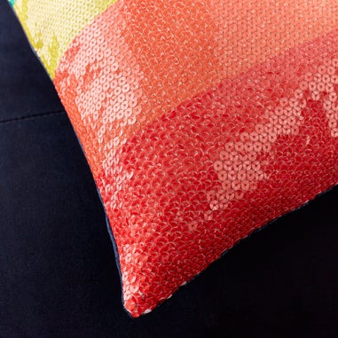 Playboy Sequin Rainbow Cushion (30x80cm)