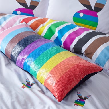 Playboy Sequin Rainbow Cushion (30x80cm)