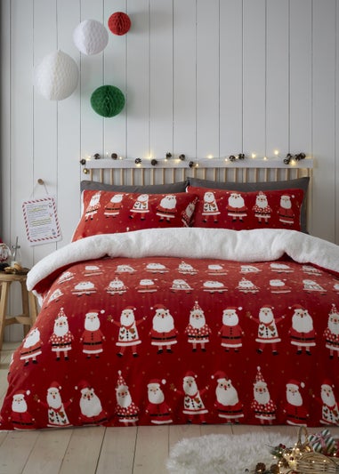 Bedlam Christmas Jolly Santa Duvet Cover Set