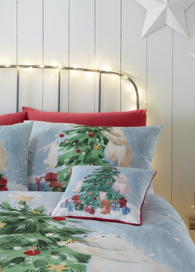 Fusion Christmas Winter Friends Filled Cushion