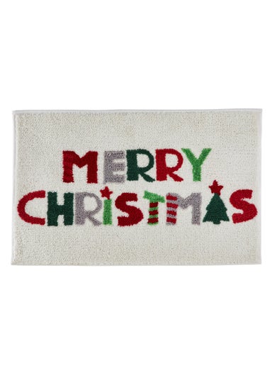 Fusion Merry Christmas Bath Mat (50cm x 80cm)