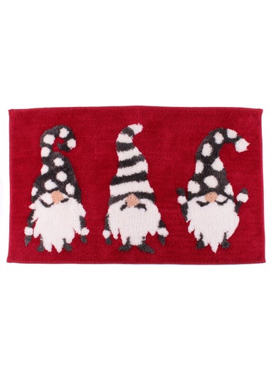 Fusion Christmas Gonks Bath Mat (50cm x 80cm)