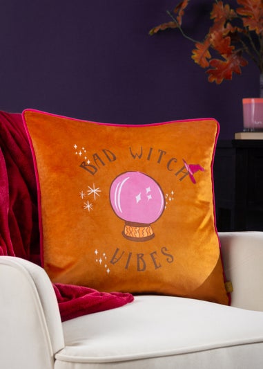 furn. Bad Witch Vibes Filled Cushion (43cm x 43cm x 8cm)