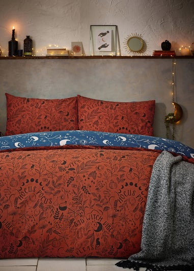 furn. Witchy Vibes Halloween Duvet Cover Set