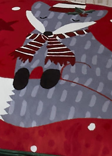 Fusion Christmas Foraging Fox Filled Cushion