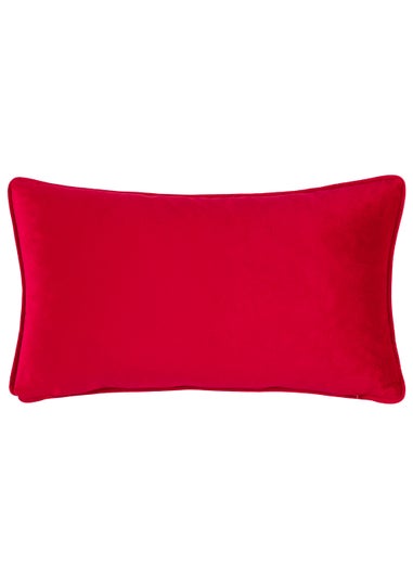 furn. Christmas Spirit Velvet Filled Cushion (30cm x 50cm x 8cm)