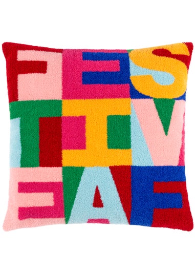 Heya Home Festive-Val Festive Filled Cushion (43cm x 43cm x 8cm)