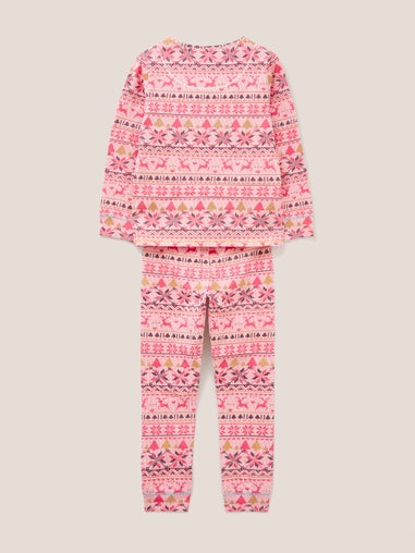 Pyjama-Set mit Fairisle-Print
