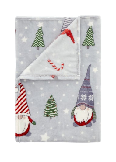 Catherine Lansfield Christmas Gonk Fleece Cosy Blanket Throw