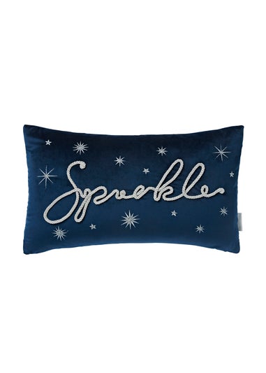 Catherine Lansfield Sparkle Soft Touch Christmas Cushion (30x50cm)