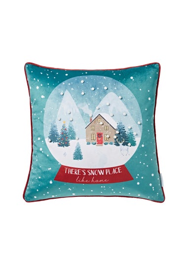 Catherine Lansfield Snow Place Like Home Soft Touch Cushion (45x45cm)