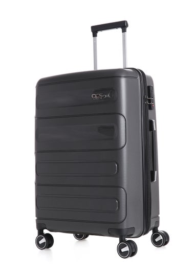 CCS London Grey Curve Suitcase