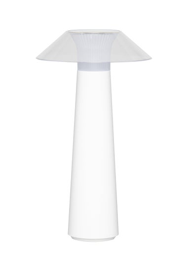 BHS Lyra LED IP44 Rechargeable Table Lamp White (28.5cm x 16cm)