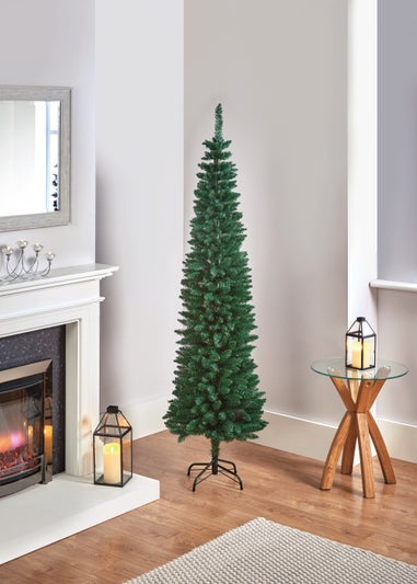 Premier Decorations 1.7m Green Pencil Pine Christmas Tree