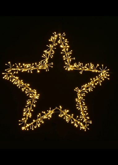 Premier Decorations 1.2cm Gold Twinkling Starburst Star