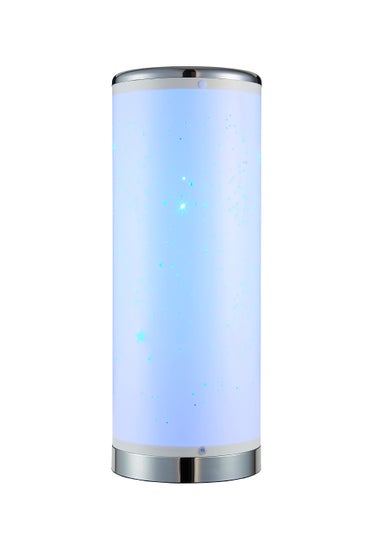 Glow LED Starburst Cylinder Table Lamp with Remote Control (36.5cm x 13cm)