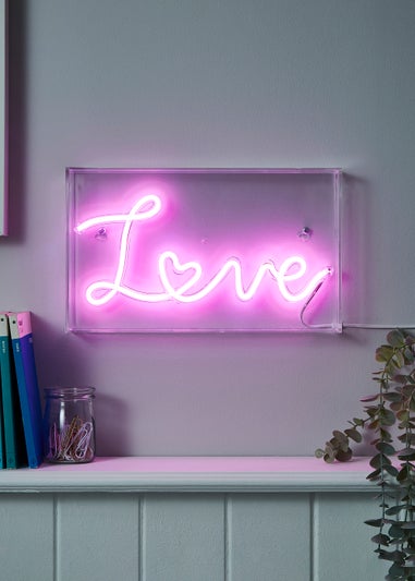 Glow Love Acrylic Light Box (18cm x 30cm x 4.6cm)
