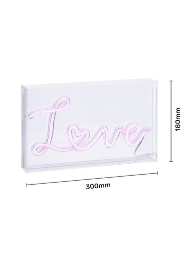 Glow Love Acrylic Light Box (18cm x 30cm x 4.6cm)