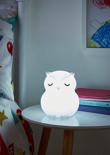 Glow Owl Night Light (15cm x 12cm x 13cm)
