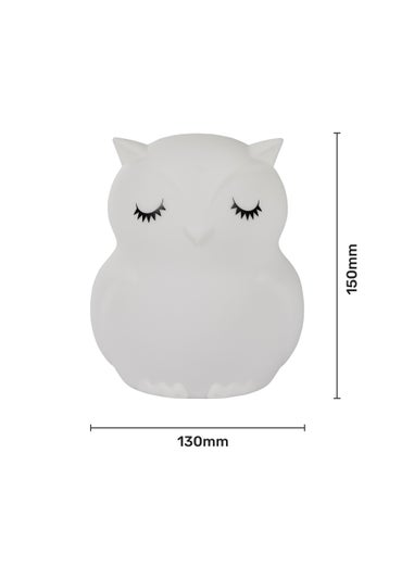 Glow Owl Night Light (15cm x 12cm x 13cm)