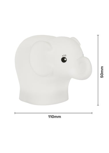 Glow Elephant Night Light (10cm x 12cm x 18cm)