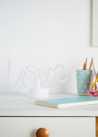 Glow Love Pink Neon Light (16cm x 28cm)