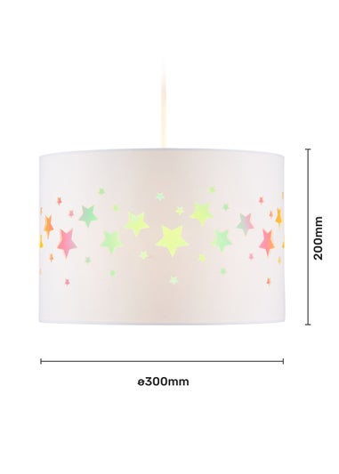 Glow Stars Iridescent Easyfit Light Shade (20cm x 30cm)