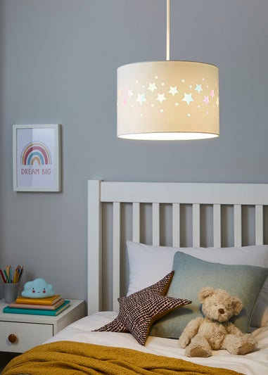 Glow Stars Iridescent Easyfit Light Shade (20cm x 30cm)