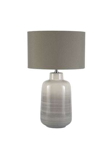 BHS Cherry Ombre Grey Ceramic Table Lamp